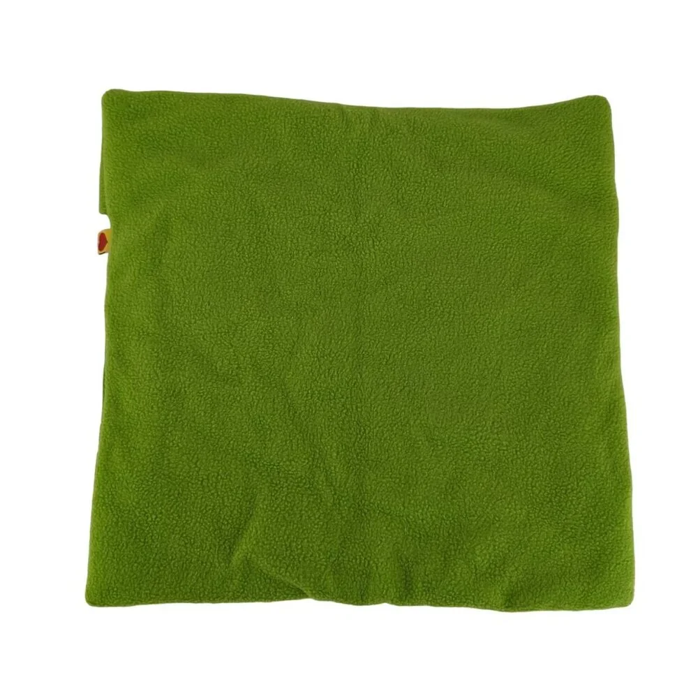 Build A Bear Green Blanket & Pillow Bedding Pink Polka‎ Dot Hearts Fleece BABW
